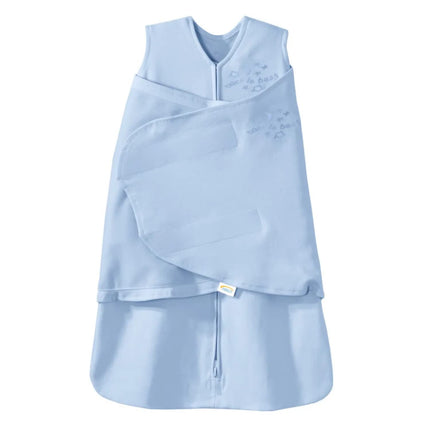 100% Cotton Sleepsack Swaddle, 3-Way Adjustable Wearable Blanket, TOG 1.5, Baby Blue, Newborn 0-3 Months