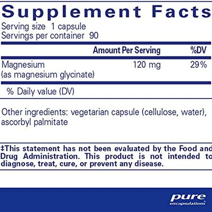 Pure Encapsulations Magnesium Glycinate  - image 2