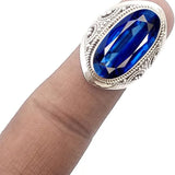 925 Sterling Silver Gemstone Statement Ring