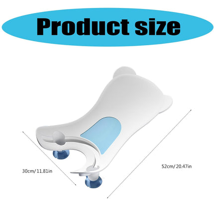 Portable Infant Sink Bather & Baby Bath Support, Ergonomic Wash Stand for Newborn Buttock Cleaning, Adjustable 4-Gear Basin Tool with Suction Cups and Hanging Hook