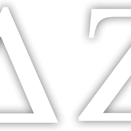 White Greek Sorority Sticker Decal, 2.5 Inches Tall