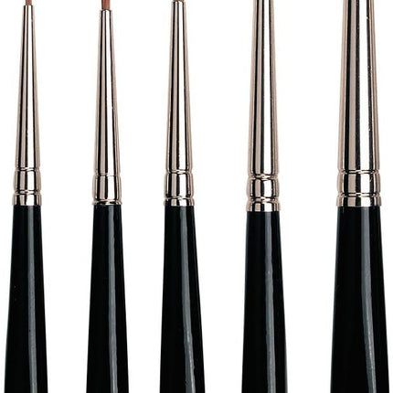 Russian Red Sable Watercolor Round Brush Set, Sizes 0-6