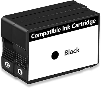 Remanufactured Ink Cartridges Replacement with V17.1.1 Chips, Black, 2-Pack