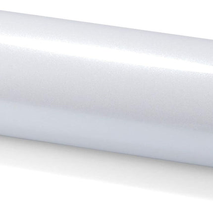 12" x 60" Pearl White Super Gloss Metallic Vinyl Wrap