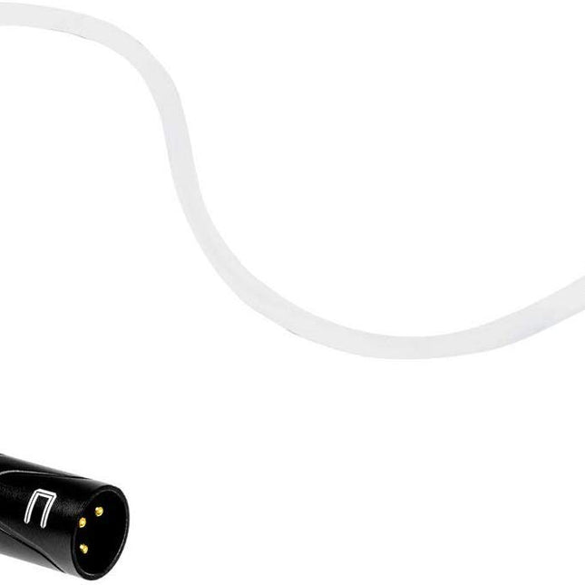 Balanced XLR Cable Male to Female - 5 Feet White - Pro 3-Pin Microphone Connector for Powered Speakers, Audio Interface or Mixer for Live Performance & Recording