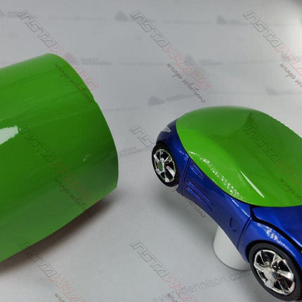 Gloss Grass Green Automotive Vinyl Wrap Sample 3in x 5in