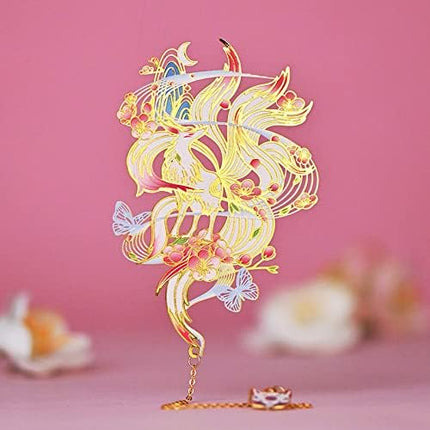 Metal Nine-Tailed Fox Anime Bookmark