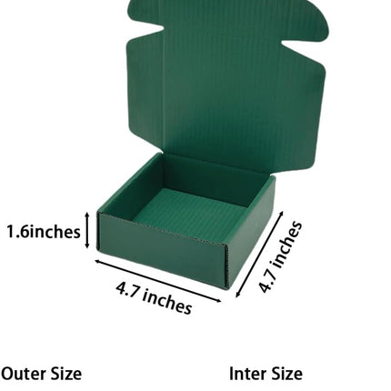 AuraHaus CasaAura 50 Pcs 4.7 x 4.7 x 1.6 Inches Mini Size Corrugated Cardboard Gift Boxes — Home Decor & Ambiance
