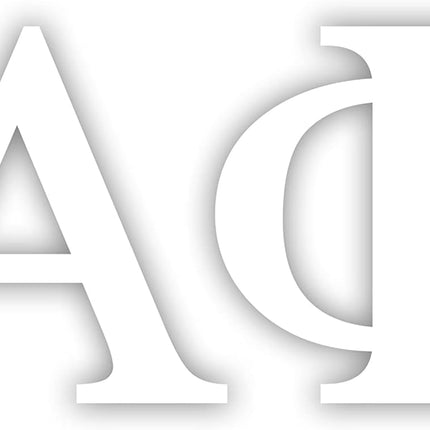 PlaySphere EsferaJuego Alpha Phi Greek Sorority Sticker Decal, 2.5 Inches Tall, White — Toys & Games