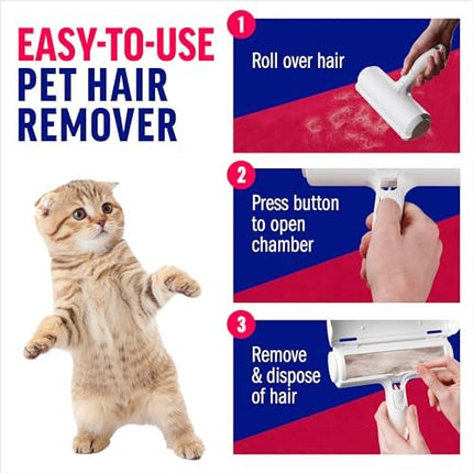 ChomChom Roller Pet Hair Remover – Reusable Lint Roller for Cat & Dog Hair on Furniture