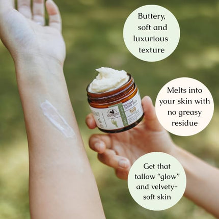 Whipped Beef Tallow Body Butter for Skin & Face, 1.3 oz