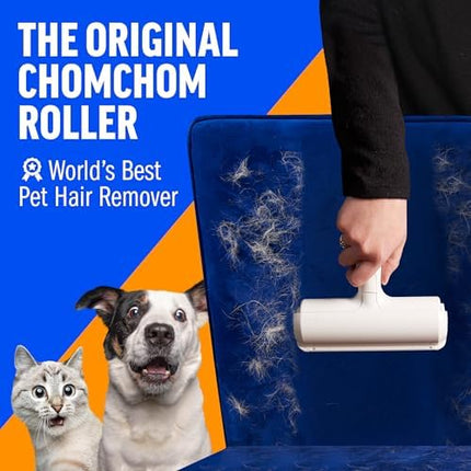 ChomChom Roller Pet Hair Remover – Reusable Lint Roller for Cat & Dog Hair on Furniture