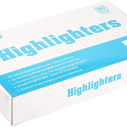 SourceToHome FuenteACasa Rarlan Highlighters, Chisel Tip, Assorted Fluorescent — Home & Lifestyle