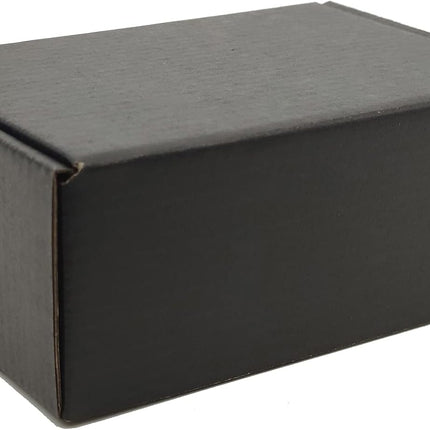 6 x 4 x 2 Inch Black Corrugated Mailer Boxes, Set of 50