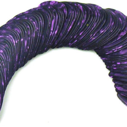 Celluloid Purple Pearl Guitar or Bass Pick - 0.71 mm Medium Gauge - 351 Shape - 6 Pack