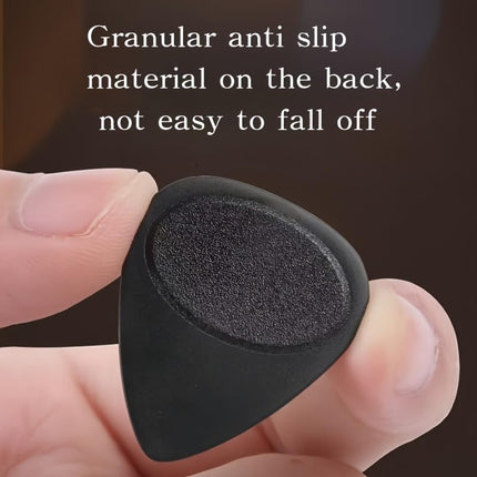 SourcetoHome 10-Pack Anti-Slip Guitar Picks For Acoustic Electric Bass Ukulele Black Two Thicknesses 0.7mm 1.0mm For Strumming And Lead, 20 pieces - General - detail view 2