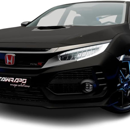 Matte Deep Black Automotive Vinyl Wrap Sample | M22 | 3 in x 5 in