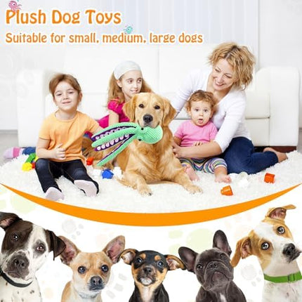 Fuufome Large Squeaky Dog Toys - plush stuffed toy set
