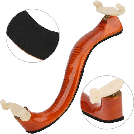 Burgundy Tiger Stripe Violin Shoulder Rest for 3/4 and 4/4 Violins