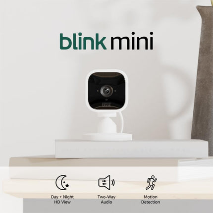 Compact Indoor Plug-In Smart Security Camera - White