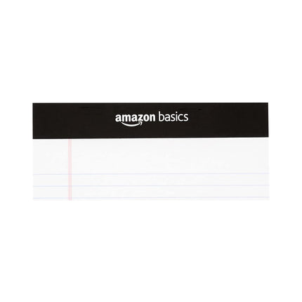 Narrow Ruled Lined Writing Note Pads, 5 x 8 Inch, White, 12-Pack