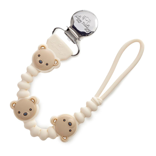 Silicone Pacifier Clip with Bear Character