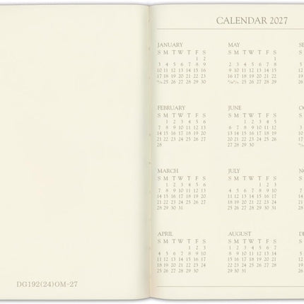 Leather Desk Weekly Monthly Planner 2027