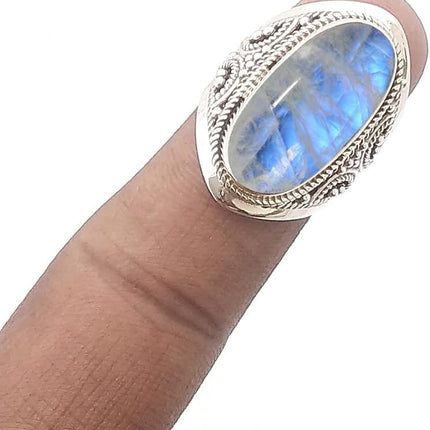 925 Sterling Silver Rings for Women & Girls, Sterling Silver Gemstone Ring — Kitchen & Home