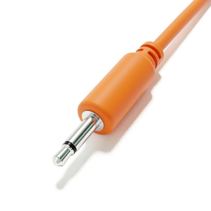 5-Pack Orange Mono Modular Patch Cables, TS 3.5mm, 15 cm