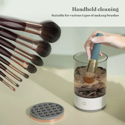 Electric makeup brush cleaner deep cleaning foundation and blush brushes