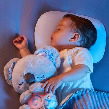 Breathing Koala calming device showing texture and ergonomic design features