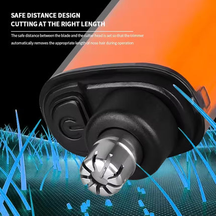 Electric nose hair trimmer waterproof body with stainless steel blades