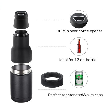 3 in 1 Stainless Steel Drink Cooler insulated tumbler mode close-up