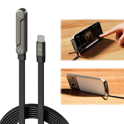 Charging 2 in 1 Cable Stand compact portable design on desk surface