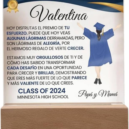 Personalized Graduation Love Message Acrylic Plaque