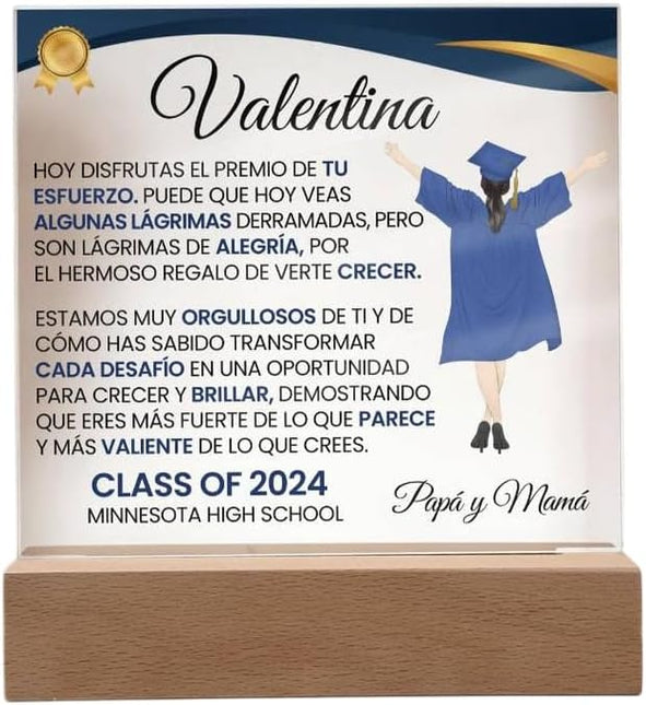 Personalized Graduation Love Message Acrylic Plaque