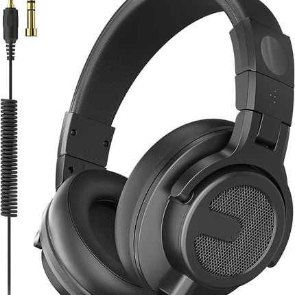 Wired Over Ear DJ & Studio Monitor Headphones with 50mm Driver - Black