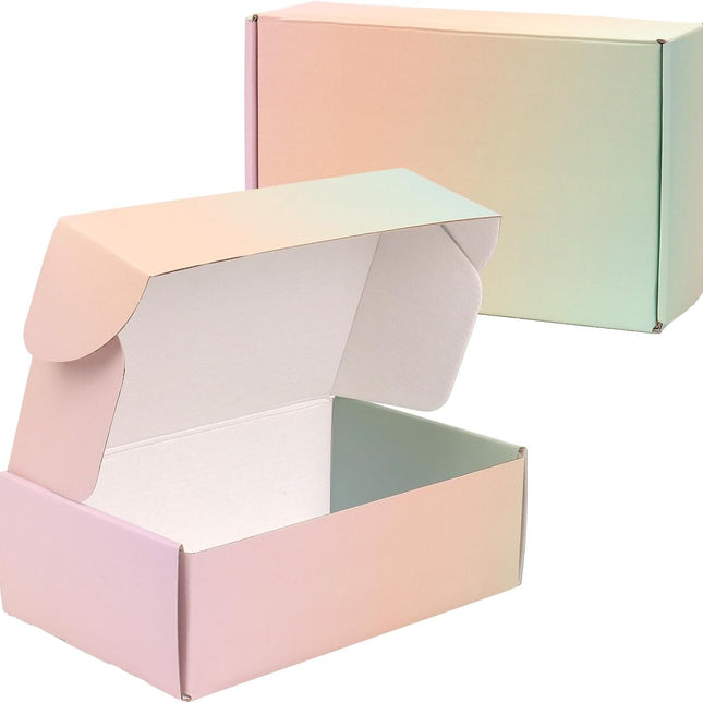 6x4x2 Small Shipping Boxes, 30 Pack Color Cardboard Boxes for Shipping Packing Mailing