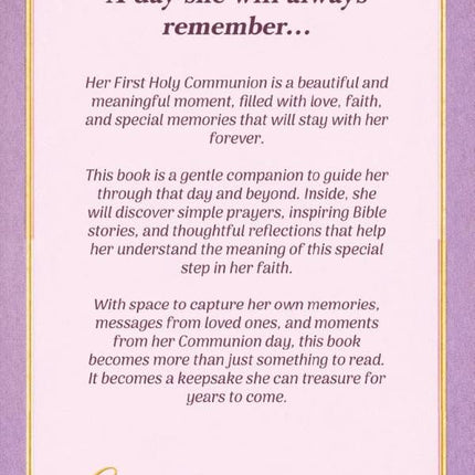 SourceToHome FuenteACasa My First Holy Communion Bible and Prayers for Girls: A Special Gift with — Home & Lifestyle