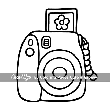 Cute & Groovy Coloring Book for Adults and Kids