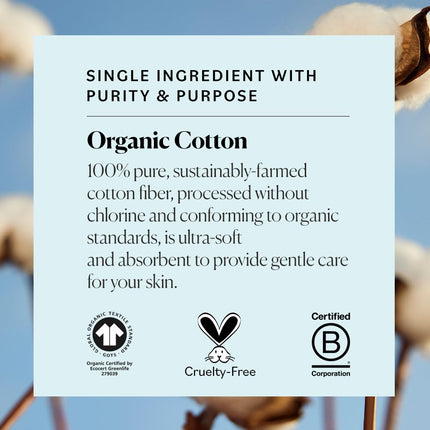 LittleNest NidoPequeño Sky Organics - Organic Baby Cotton Swabs — Baby & Toddler