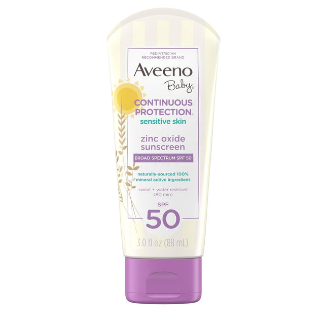 Baby Mineral Sunscreen Lotion SPF 50, Sensitive Skin, 3 fl. oz