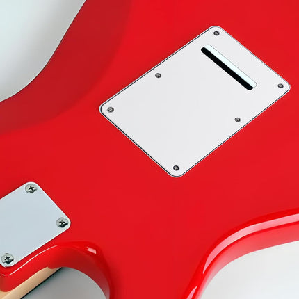 6-Hole White 3-Ply Guitar Back Plate Cavity Cover