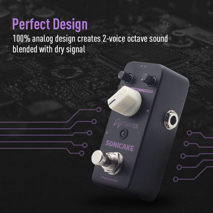 SourceToHome FuenteACasa SONICAKE Octave Guitar Pedal, Analog Classic Lower Octave Guitar Effects — Home & Lifestyle
