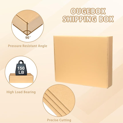 30 Pack 10x8x2 Brown Corrugated Shipping Boxes