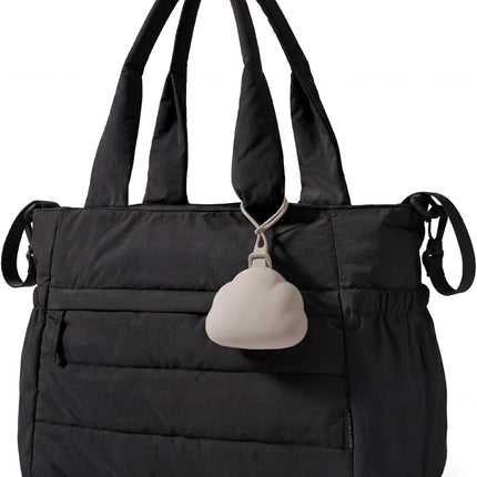 Large Lightweight Puffy Diaper Bag Tote with Changing Pad