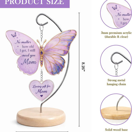 SourceToHome FuenteACasa Butterfly Gift for Mom, Butterfly Desk Decor Suncatcher — Home & Lifestyle