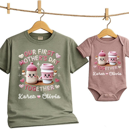 Customizable First Mom Personalized Mama Shirt