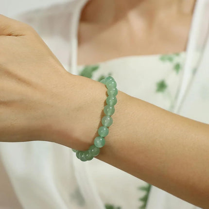 8mm Healing Crystal Bracelet, Natural Stone, Stretch Beaded