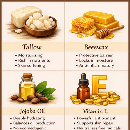 GlowEssence EsenciaLuz Grass Fed Tallow Balm Lavender Vanilla - Whipped Beef Tallow Moisturizer — Beauty & Self-Care